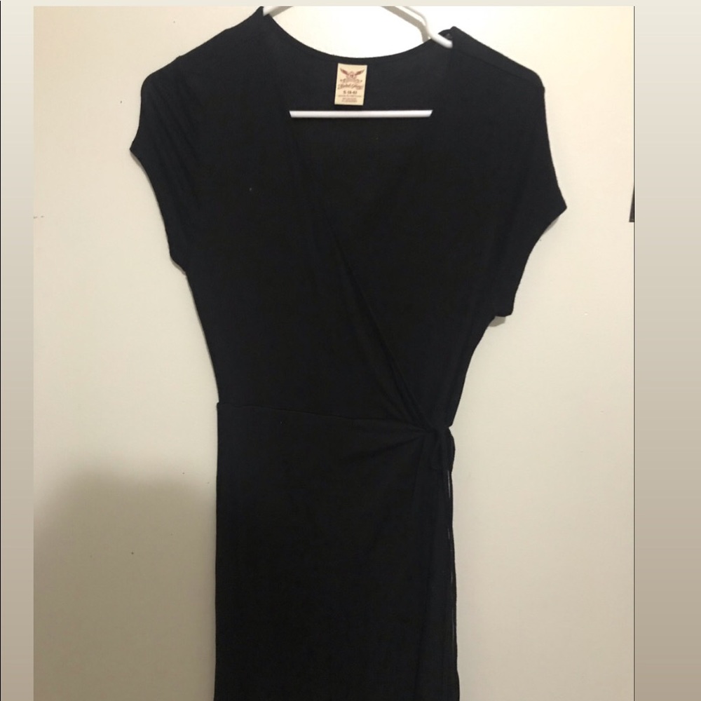 V neck midi dress